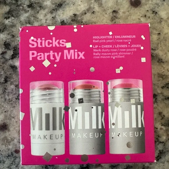 Milk Makeup Sticks Party Mix - Pink and Silver - Picture 1 of 1